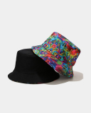Unisex Bucket Hat Women Men Summer Hat Cartoon Print Sunscreen Sun Hat Panama Caps Fisherman Cap Outdoor Sunshade Cap Hat