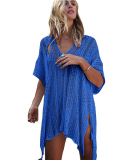 Solid Color Knitting Beach Dress