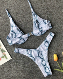 Hot popular women white leopard bikini