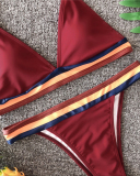 Bright women sexy red bikini