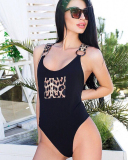 Black unique sexy beachswimwear