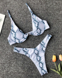 Hot popular women white leopard bikini