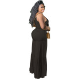 Plus Size Solid Color New Arrival Two Piece Pant Set XL-4XL