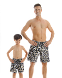 New Arriving Floral Print Parent-child Beach Pants Small Children Swimsuit M-2XL