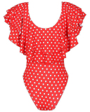 New Arriving Mother &daughter Flounce Leopard Print Swimsuit One-piece Bikini
