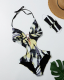 Summer Sexy Printing One Piece Swimsuit