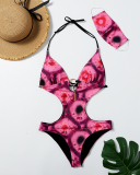 Summer Sexy Printing One Piece Swimsuit