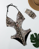 Summer Sexy Printing One Piece Swimsuit