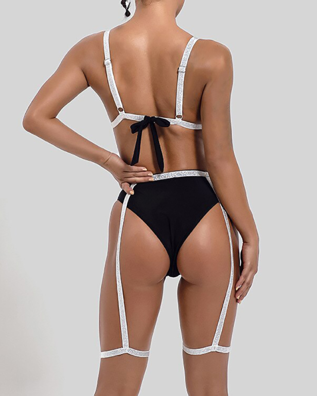 Sexy Swimsuit Women Bikini Push-up Bandage Bikini Set Two-Piece High Waist Swimwear Bathing Suit Female Biquini