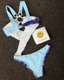 Patchwork Bathing Suit Sexy Micro Swimsuit Women One Piece Swimwear