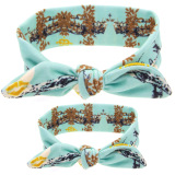 Mom And Kids Cute Printed Headband