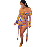 Hollow Out Women Sexy Party Dress
