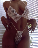 Sexy Three-point Pearl Style Two-piece Swimsuit 