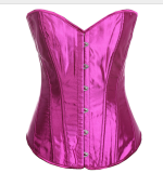 Ladies Classic Satin Bustier Corset Solid Glossy Hourglass Strapless Overbust Lace up Corset Top Waist Cincher Sexy Lingerie