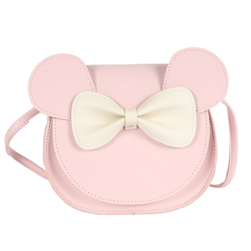 Women Cute Bow With Glitzy Sequins Pu Handbag