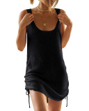 Lady Loose Strappy halter Top Bikini Blouse S-XL