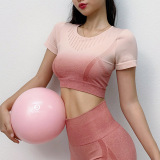 2021 New Gradational Pattern Print Yoga Sport Two-piece Set