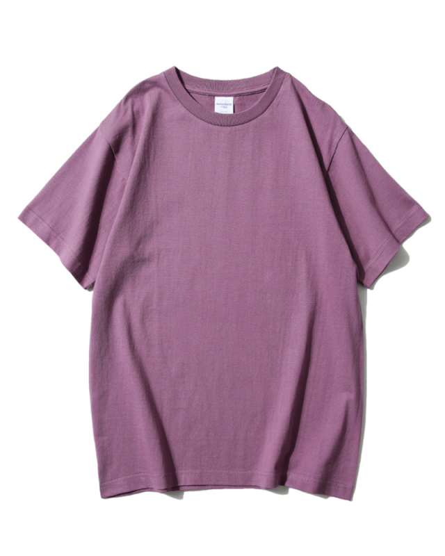 Men's And Women's Solid Color Round Neck T-shirts Popular Culture Shirts