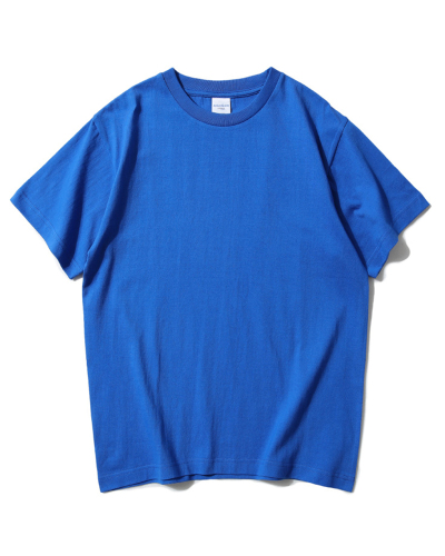 Men's And Women's Solid Color Round Neck T-shirts Popular Culture Shirts