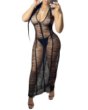 V-neck Crochet Women New Beach Dress