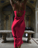 Strap Backless Sexy Dress Nightclub Style Evening Dress