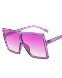INS Style Big Box Fashion Trend Box Personality Slim Sunglasses Multicolor
