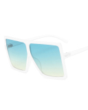 INS Style Big Box Fashion Trend Box Personality Slim Sunglasses Multicolor