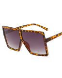 INS Style Big Box Fashion Trend Box Personality Slim Sunglasses Multicolor