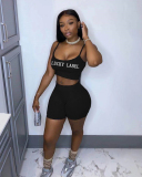 Summer Halter Neck Sleeveless Two Piece Set S-XXL