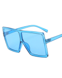 INS Style Big Box Fashion Trend Box Personality Slim Sunglasses Multicolor