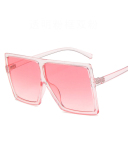 INS Style Big Box Fashion Trend Box Personality Slim Sunglasses Multicolor