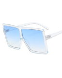 INS Style Big Box Fashion Trend Box Personality Slim Sunglasses Multicolor