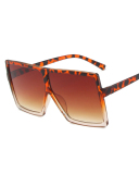 INS Style Big Box Fashion Trend Box Personality Slim Sunglasses Multicolor