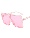 INS Style Big Box Fashion Trend Box Personality Slim Sunglasses Multicolor
