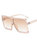 INS Style Big Box Fashion Trend Box Personality Slim Sunglasses Multicolor