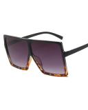 INS Style Big Box Fashion Trend Box Personality Slim Sunglasses Multicolor