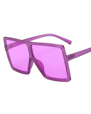 INS Style Big Box Fashion Trend Box Personality Slim Sunglasses Multicolor