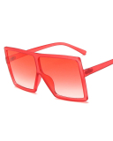 INS Style Big Box Fashion Trend Box Personality Slim Sunglasses Multicolor