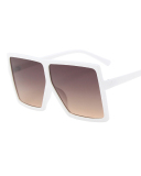 INS Style Big Box Fashion Trend Box Personality Slim Sunglasses Multicolor
