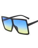 INS Style Big Box Fashion Trend Box Personality Slim Sunglasses Multicolor