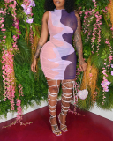 Sleeveless Sexy See Through Hot Dress S-XXL