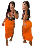 Hollow Out Women Long Skirt