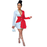 Long Sleeve Women Blouse Shirt Dress S-XL