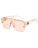 New Fashion Big Frame All-In-One Glasses Sports Style Transparent Colorful Sunglasses