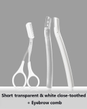 Close-toothed Safe Multi Style Three-piece Eyebrow Eyelash Tool Set