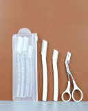 Close and wide toothed Multi Style Three-piece Eyebrow Tool Set
