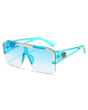 New Fashion Big Frame All-In-One Glasses Sports Style Transparent Colorful Sunglasses