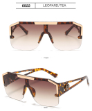 New Fashion Big Frame All-In-One Glasses Sports Style Transparent Colorful Sunglasses