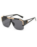 New Fashion Big Frame All-In-One Glasses Sports Style Transparent Colorful Sunglasses