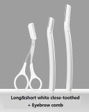 Close-toothed Safe Multi Style Three-piece Eyebrow Eyelash Tool Set